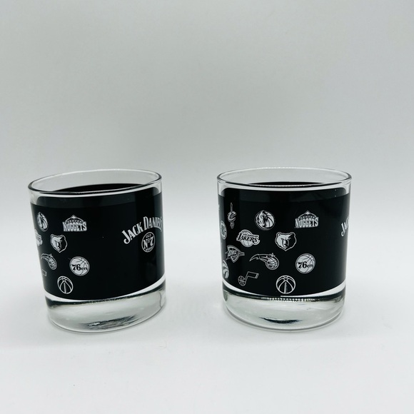 JACK DANIEL’S SET OF 2 NBA HIGHBALL GLASSES - Picture 4 of 14
